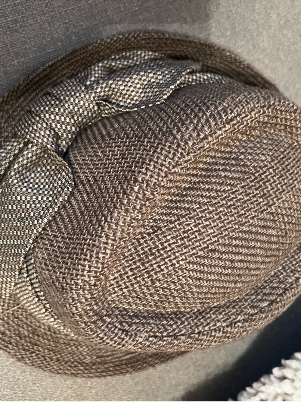 Men's Brown Woven Fedora Hat - Classic Summer Style